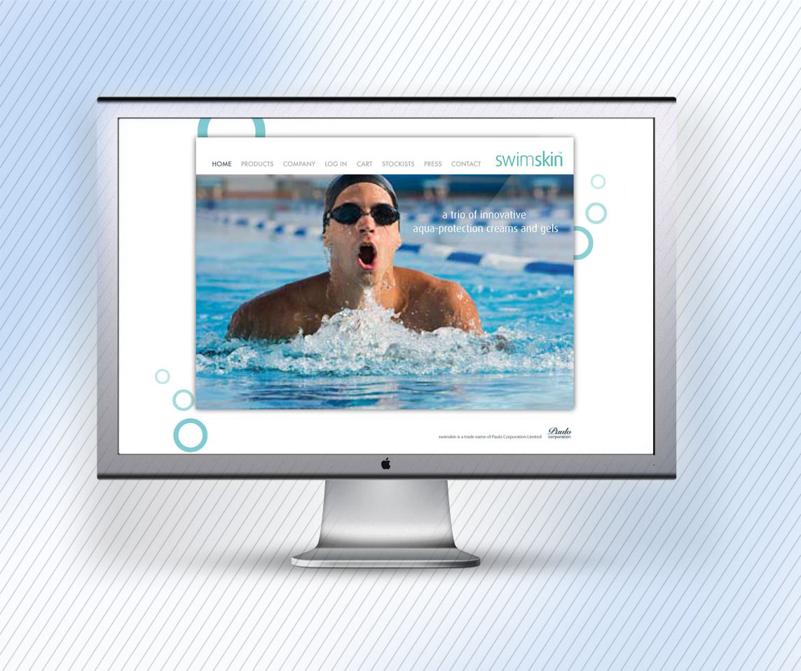 Website design for swimskin